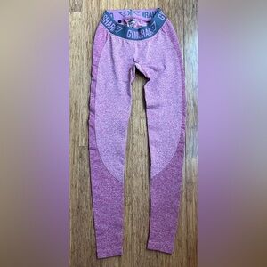Gymshark dry leggings pink size XS (1211)
